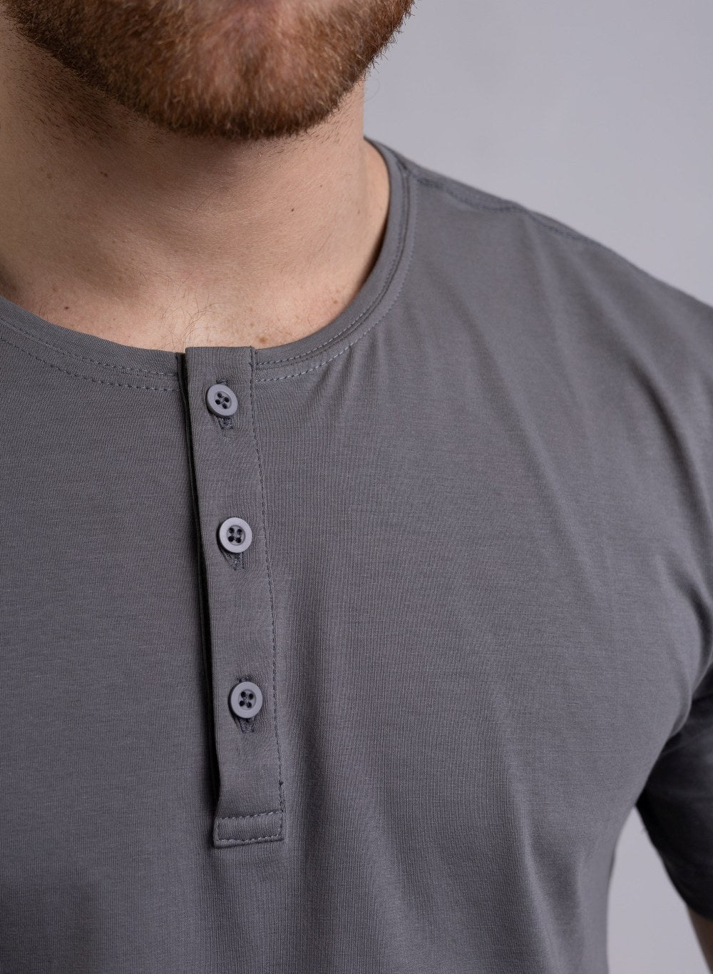 Camiseta Henley Algodão Egípcio - Luxor