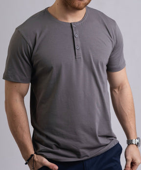 Camiseta Henley Algodão Egípcio - Luxor