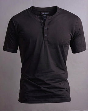 Camiseta Henley Algodão Egípcio - Luxor