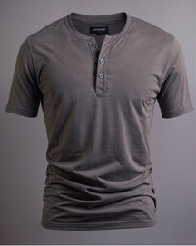 Camiseta Henley Algodão Egípcio - Luxor