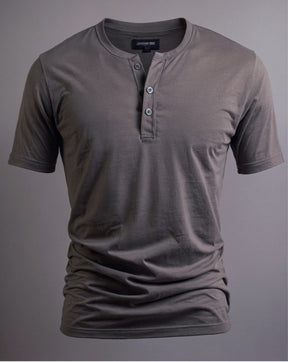 Camiseta Henley Algodão Egípcio - Luxor