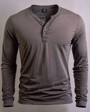 Kit 3x Blusa Henley de Manga Longa em Algodão Egípcio - Legacy - R$ 199,00 cada