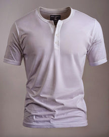 Camiseta Henley Algodão Egípcio - Luxor