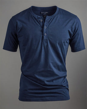 Camiseta Henley Algodão Egípcio - Luxor