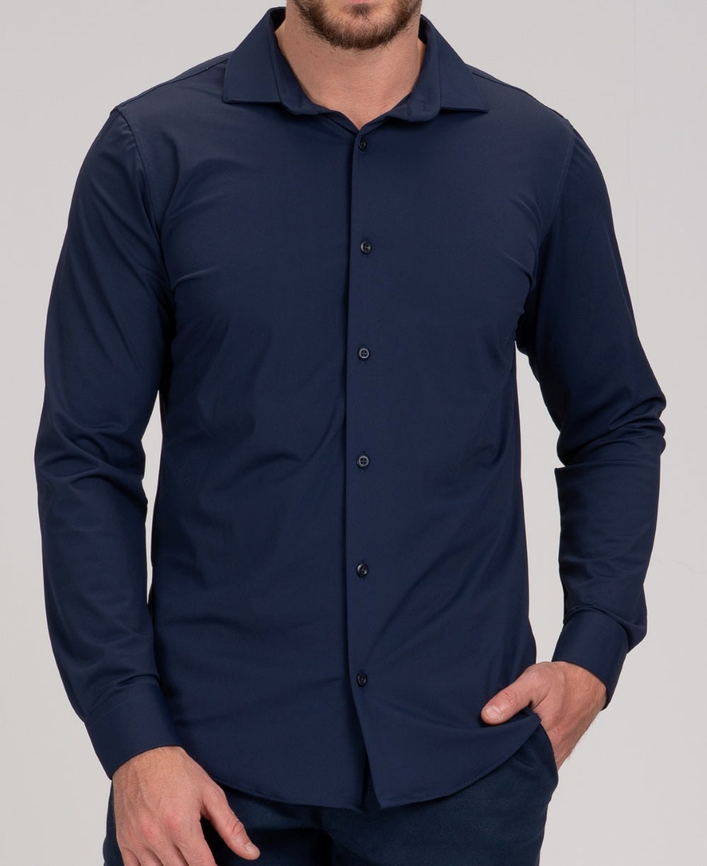 Camisa Social Tech de Poliamida - Tech Zenith