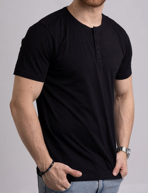Camiseta Henley Algodão Egípcio - Luxor