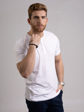 Camiseta Henley Algodão Egípcio - Luxor