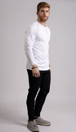 Kit 3x Blusa Henley de Manga Longa em Algodão Egípcio - Legacy - R$ 199,00 cada