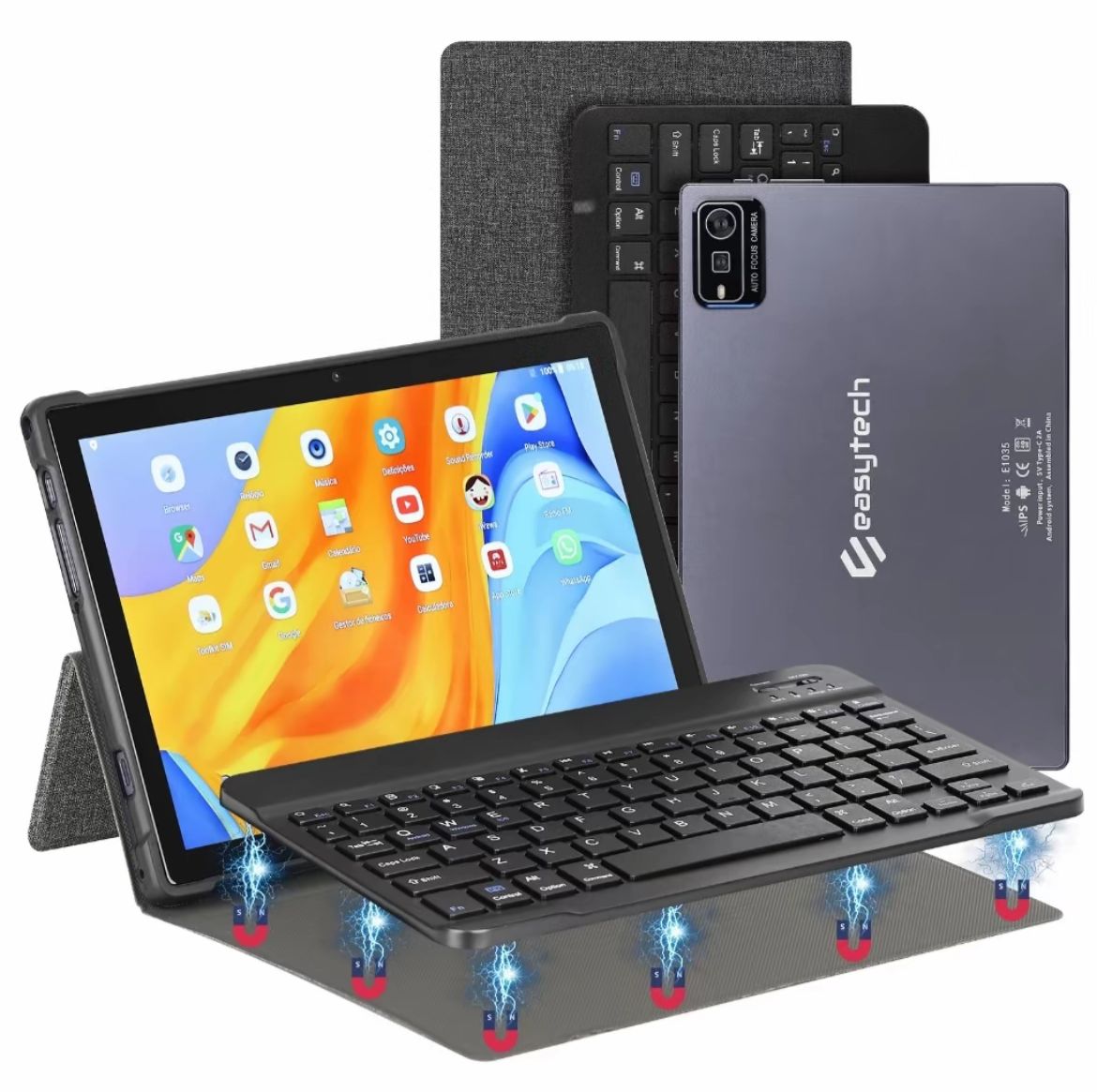 🔷 Tablet 10.1” Full HD IPS | 128GB + 6GB RAM | Android 13 | Dual Chip | 6000mAh 🔥 + BRINDE: Capinha e Teclado