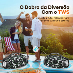 🔥  QUEIMA DE ESTOQUE!! 🔥 Caixa de Som Sabala Boombox DR-909 Bluetooth 200w 39000mah Tws Ipx6.